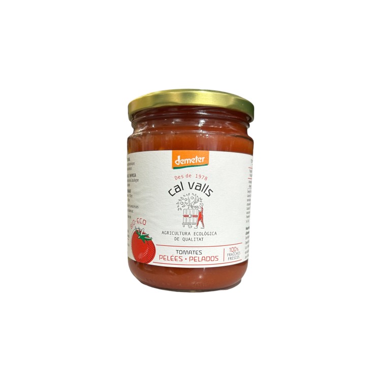 TOMATE ENTIERE PELEE DEMETER 400G CAL VALLS