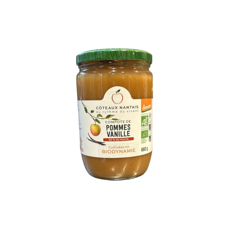 COMPOTE DE POMMES VANILLE - COTEAUX NANTAIS- 660G