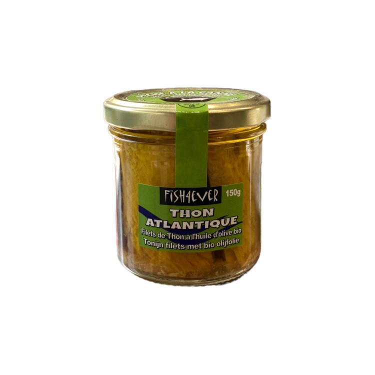 FILETS DE THON A L'HUILE D'OLIVE - FISH4EVER -  150G (PNE 98G)