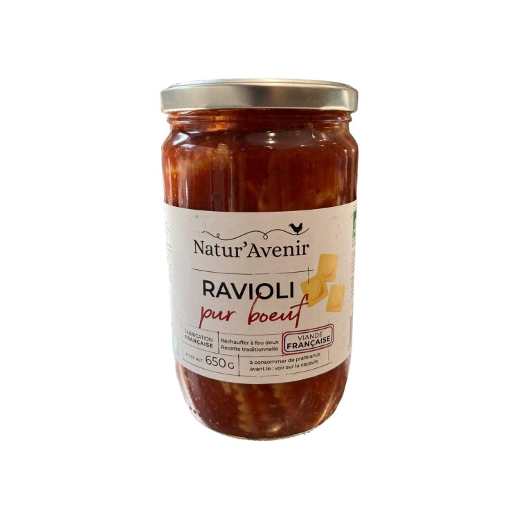 RAVIOLI PUR BOEUF- NATUR'AVENIR - 650G