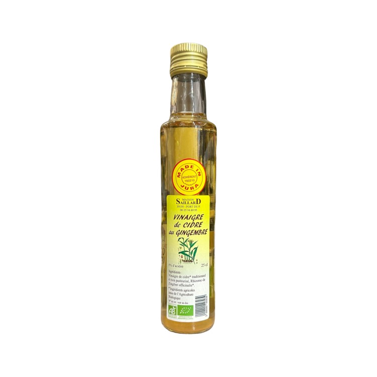 VINAIGRE DE CIDRE AU GINGEMBRE - MAISON SAILLARD -