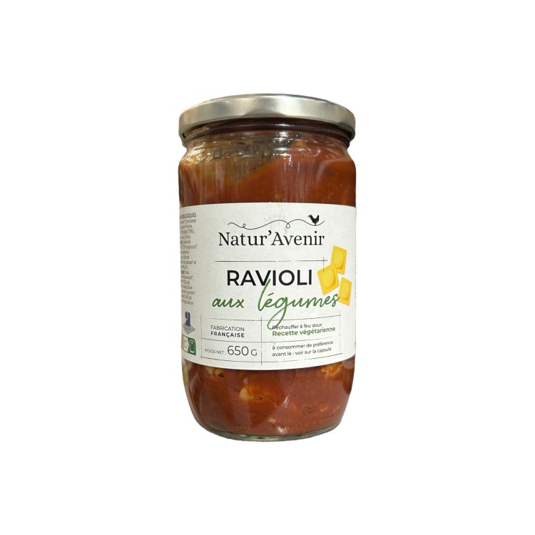 RAVIOLI AUX LEGUMES - NATUR'AVENIR - 650G