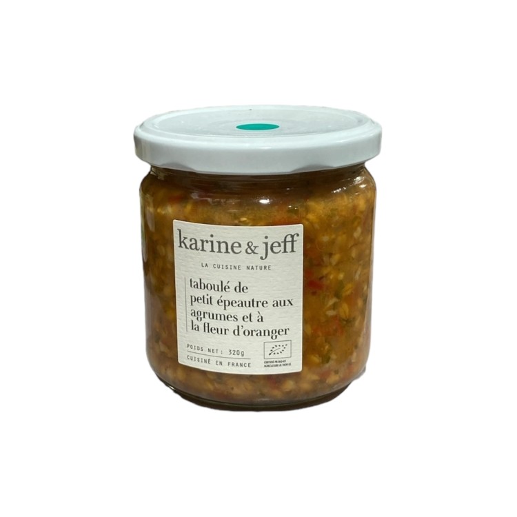 TABOULE DE PETIT EPAUTRE AGRUMES FLEUR D'ORANGER 320G KARINE ET JEFF