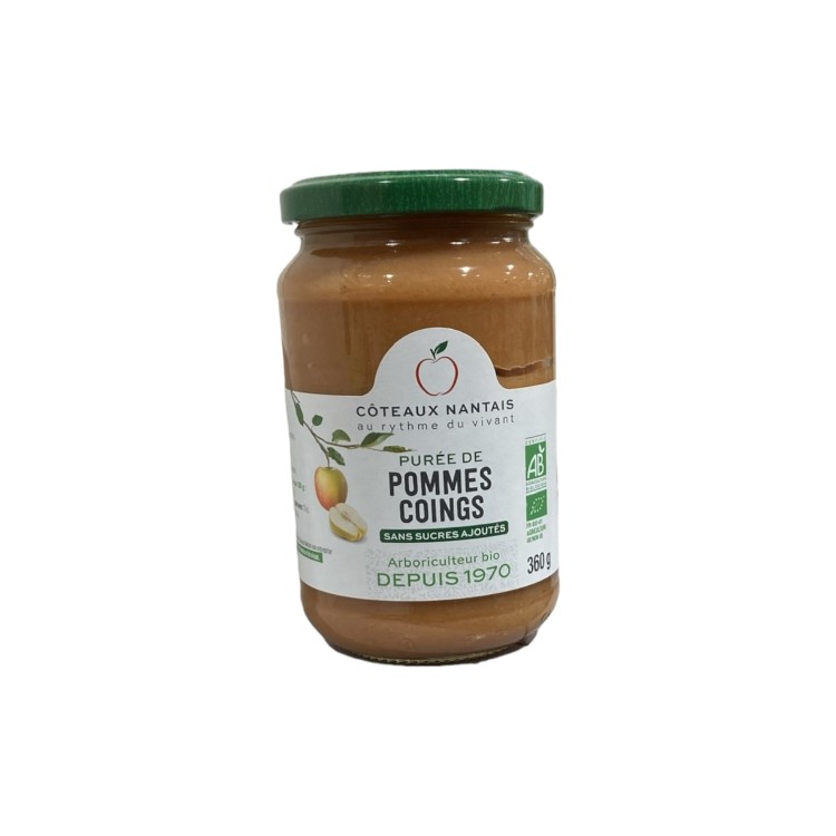 PUREE POMME COING 360G COTEAUX NANTAIS