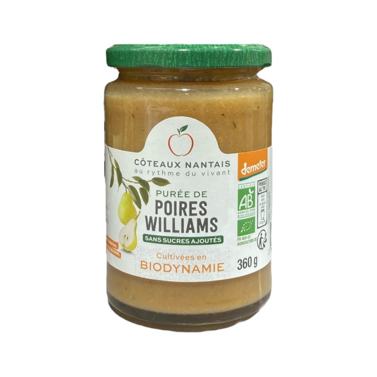 PUREE DE POIRES WILLIAM - COTEAUX NANTAIS - 360G