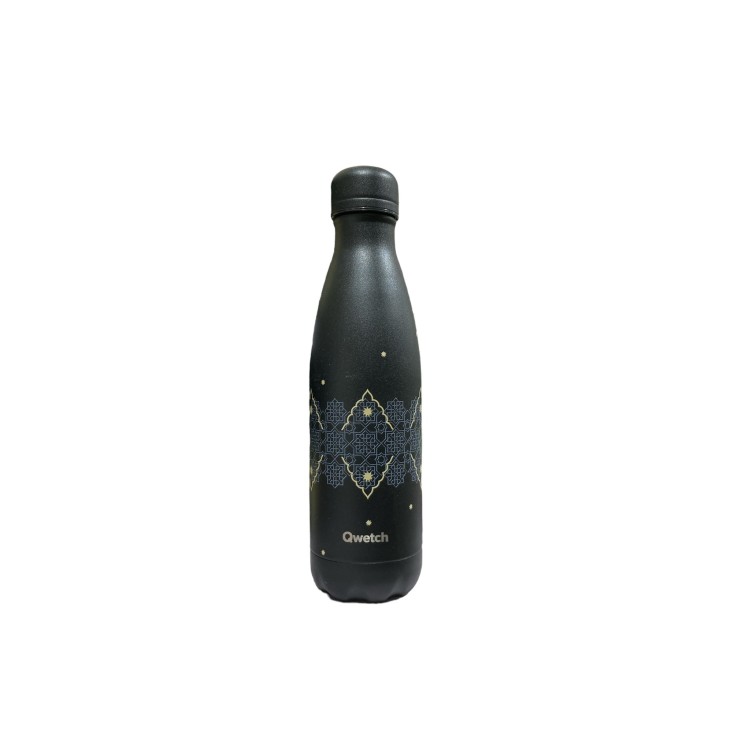 BOUTEILLE ISOTHERME  MAJORELLE NOIR - QWETCH - 500ML