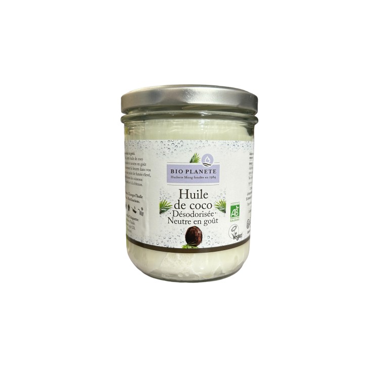 HUILE DE COCO VIERGE DESODORISEE (400ML) BIO PLANETE