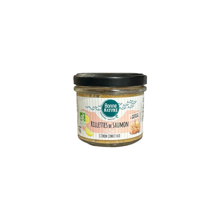 RILLETTES DE SAUMON ET CITRON CONFIT (90G) BONNE NATURE