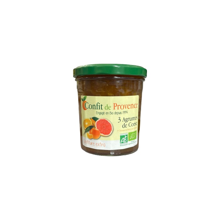 CONFITURE 3 AGRUMES DE CORSE 350G CONFIT DE PROVENCE