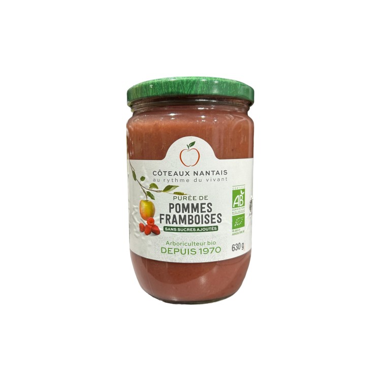 PUREE DE POMMES FRAMBOISES 630G COTEAUX NANTAIS