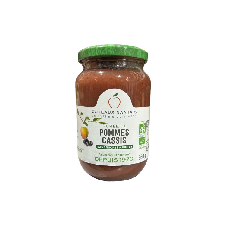 PUREE DE POMMES CASSIS 630G COTEAUX NANTAIS