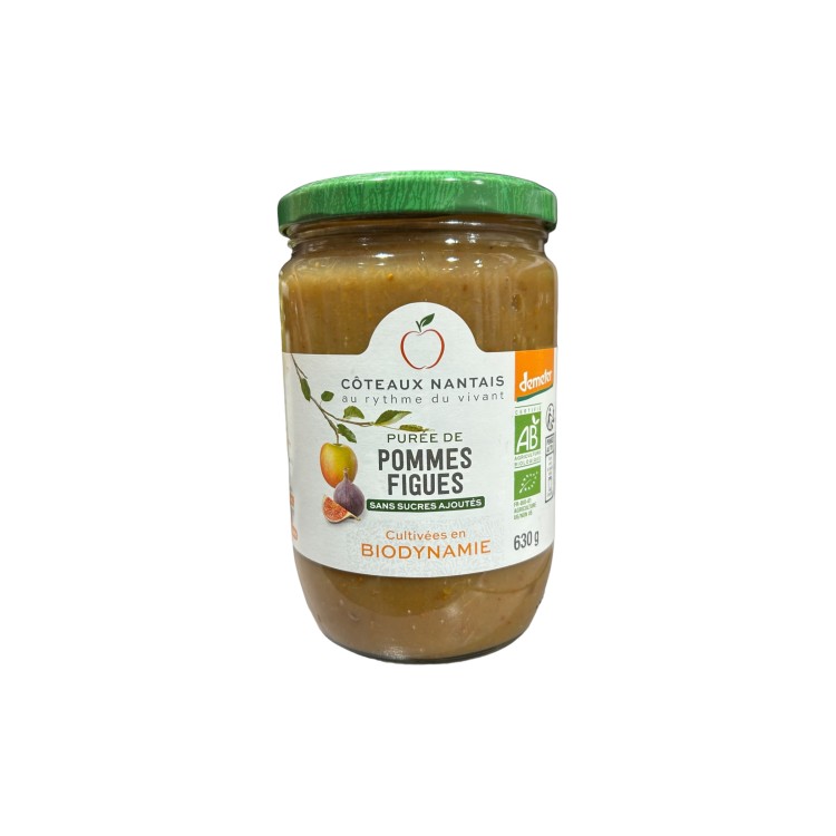 PUREE DE POMMES FIGUES 630G COTEAUX NANTAIS