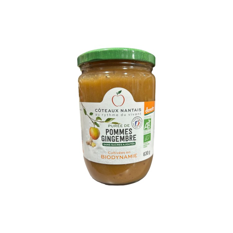 PURÉE POMMES GINGEMBRE - COTEAUX NANTAIS - 630G