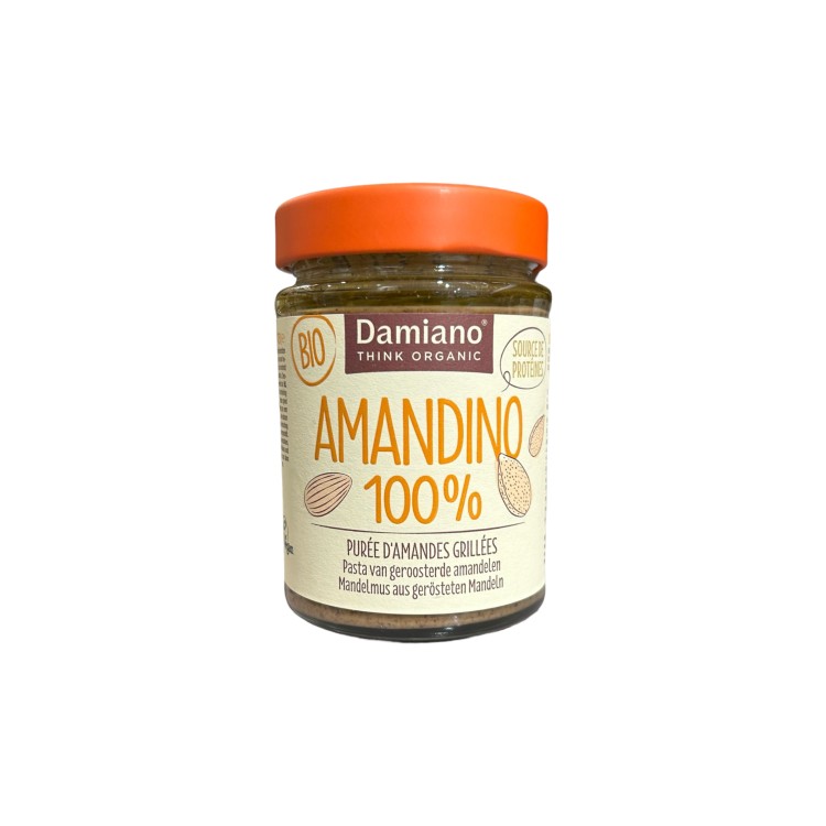 AMANDINO PURÉE D'AMANDES COMPLÈTES GRILLÉES 275G