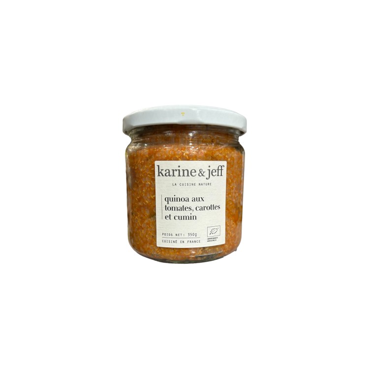 QUINOA TOMATE CAROTTE CUMIN 350G KARINE E