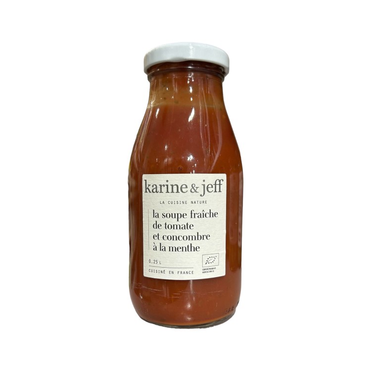 SOUPE FRAICHE TOMATE CONCOMBRE 25CL KARINE ET JEFF