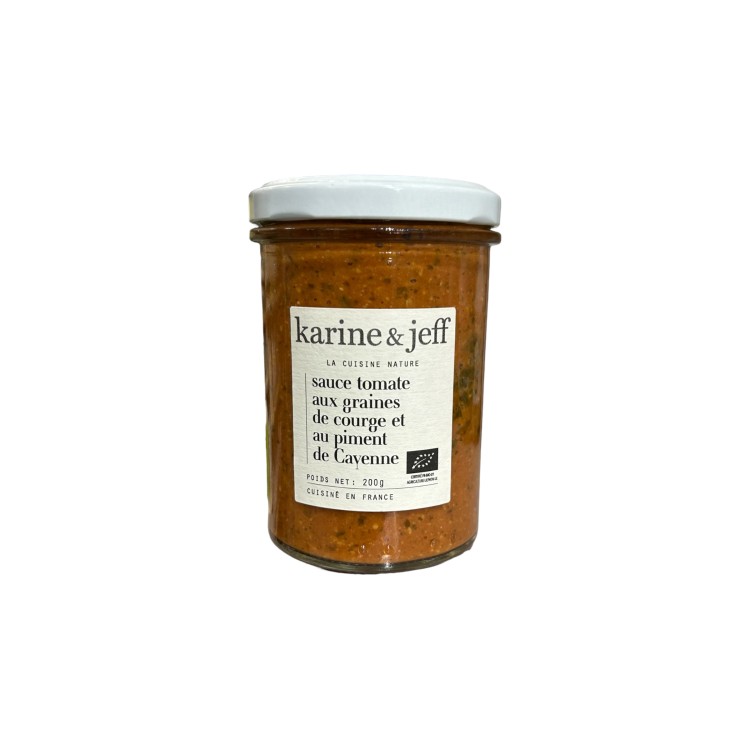 Sauce tomate courge piment - Karine et Jeff - 200g