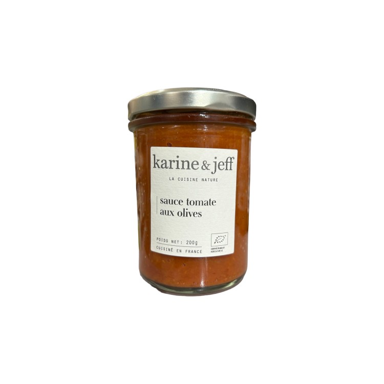 SAUCE TOMATE AUX OLIVES 200G KARINE ET JEFF