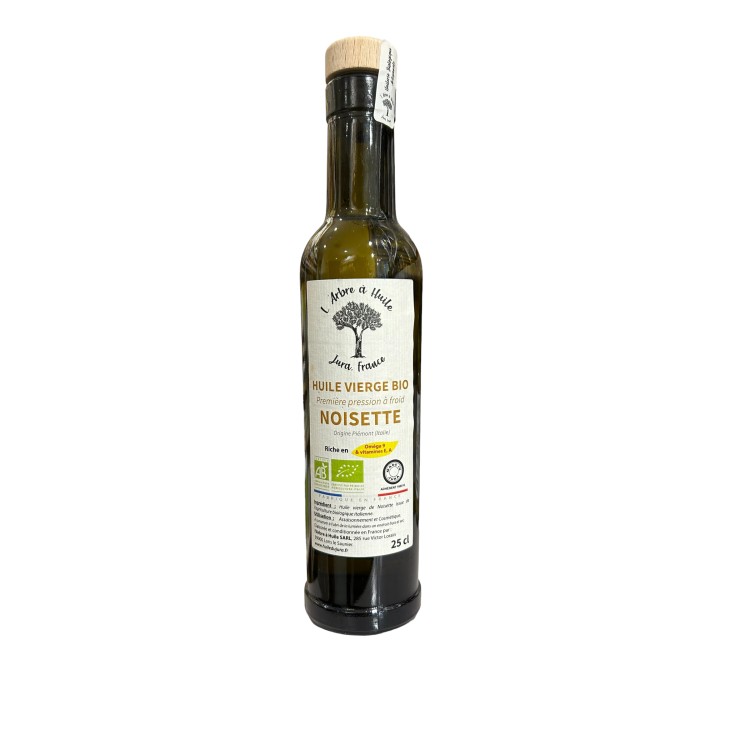 HUILE DE NOISETTE BIO 25CL - L'ARBRE A L'HUILE