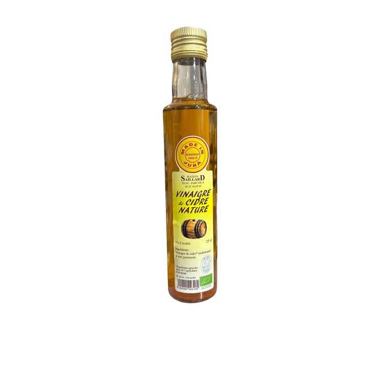 VINAIGRE DE CIDRE NATURE - MAISON SAILLARD - 25CL