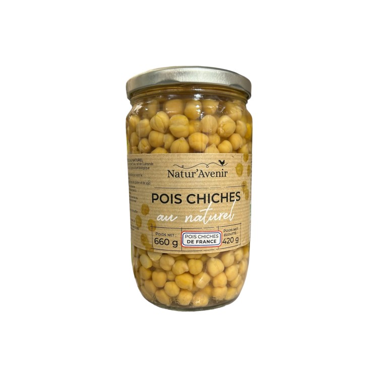 POIS CHICHES AU NATUREL - NATUR'AVENIR - (660G - PNE 420G)