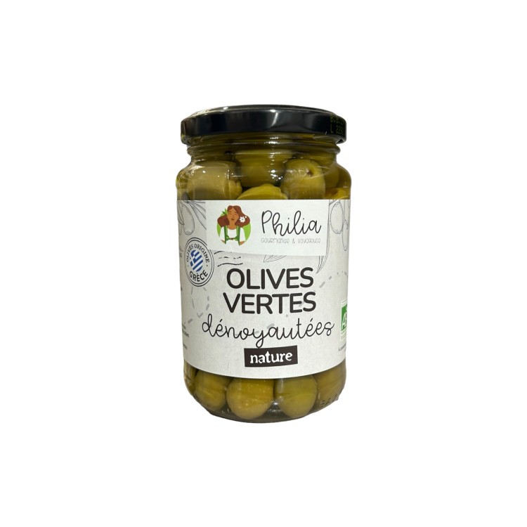 OLIVES VERTES DENOYAUTEES (340G / PNE 160G) PHILIA