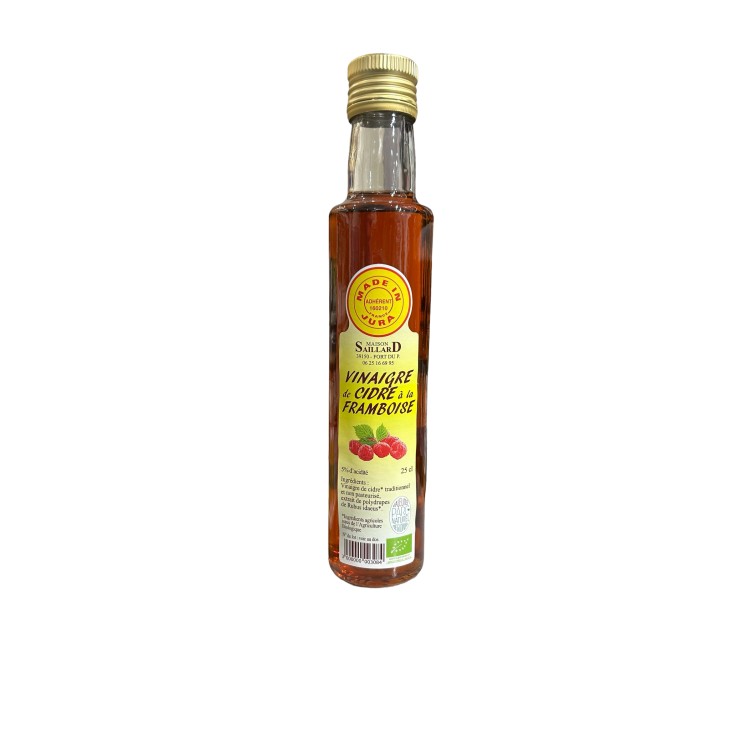 VINAIGRE DE CIDRE À LA FRAMBOISE - MAISON SAILLARD - 25CL