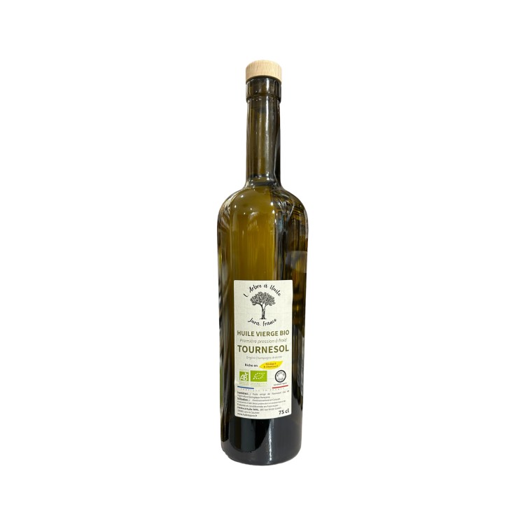 HUILE DE TOURNESOL BIO 75CL - L'ARBRE A L'HUILE